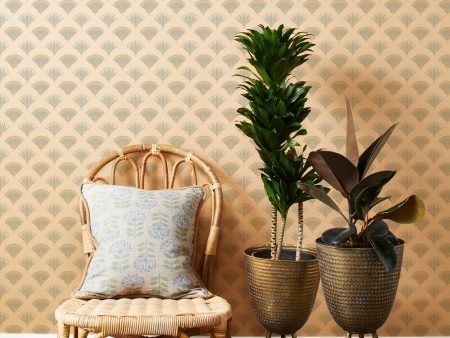 Lotus & Papyrus  Kraft Wallpaper by Tea Collection - Elephant Online Hot Sale