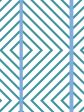 Barbie™ Dreamhouse Diamond  Wallpaper by Barbie™ - Teal Blue Cheap