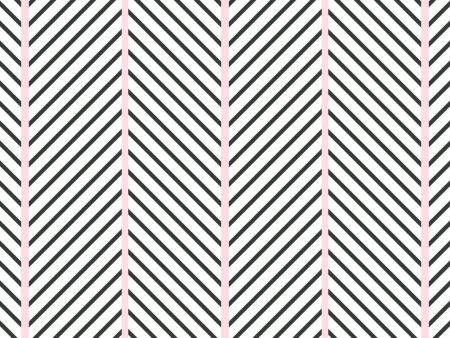 Barbie™ Dreamhouse Herringbone  Wallpaper by Barbie™ - Charcoal Pink For Discount