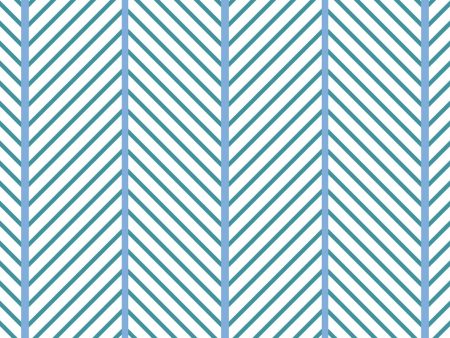 Barbie™ Dreamhouse Herringbone  Wallpaper by Barbie™ - Teal Blue on Sale