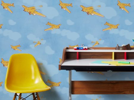 Airplanes  Wallpaper by Fisher-Price™ - Yellow Discount