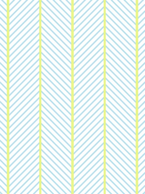 Barbie™ Dreamhouse Herringbone  Wallpaper by Barbie™ - Citrine Blue For Cheap