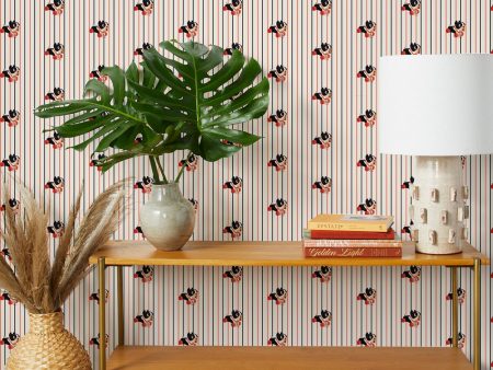 Barky Stripe  Wallpaper by Fisher-Price™ - Beige Supply