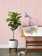 Barbie™ Dreamhouse Herringbone  Wallpaper by Barbie™ - Watermelon Denim Cheap