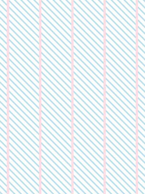 Barbie™ Dreamhouse Stripes  Wallpaper by Barbie™ - Baby Blue Pink Cheap