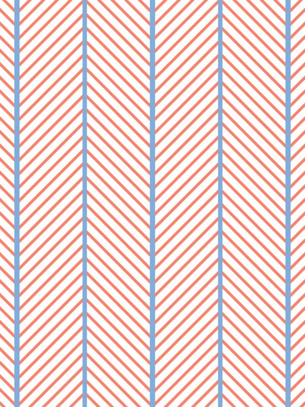 Barbie™ Dreamhouse Herringbone  Wallpaper by Barbie™ - Watermelon Denim Cheap