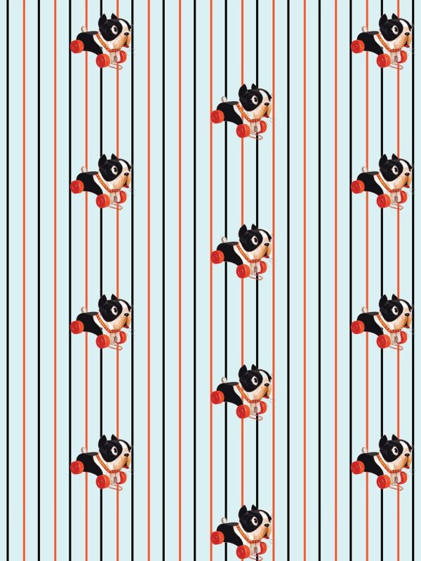 Barky Stripe  Wallpaper by Fisher-Price™ - Sky Online Sale