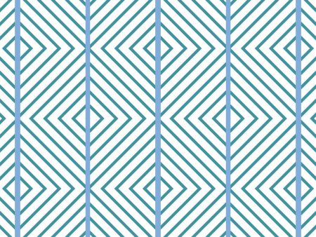 Barbie™ Dreamhouse Diamond  Wallpaper by Barbie™ - Teal Blue Cheap