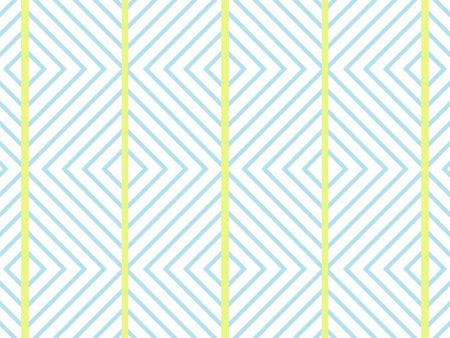 Barbie™ Dreamhouse Diamond  Wallpaper by Barbie™ - Citrine Blue on Sale