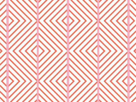 Barbie™ Dreamhouse Diamond  Wallpaper by Barbie™ - Persimmon Pink Online now