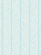 Barbie™ Dreamhouse Herringbone  Wallpaper by Barbie™ - Caribbean Blue Supply