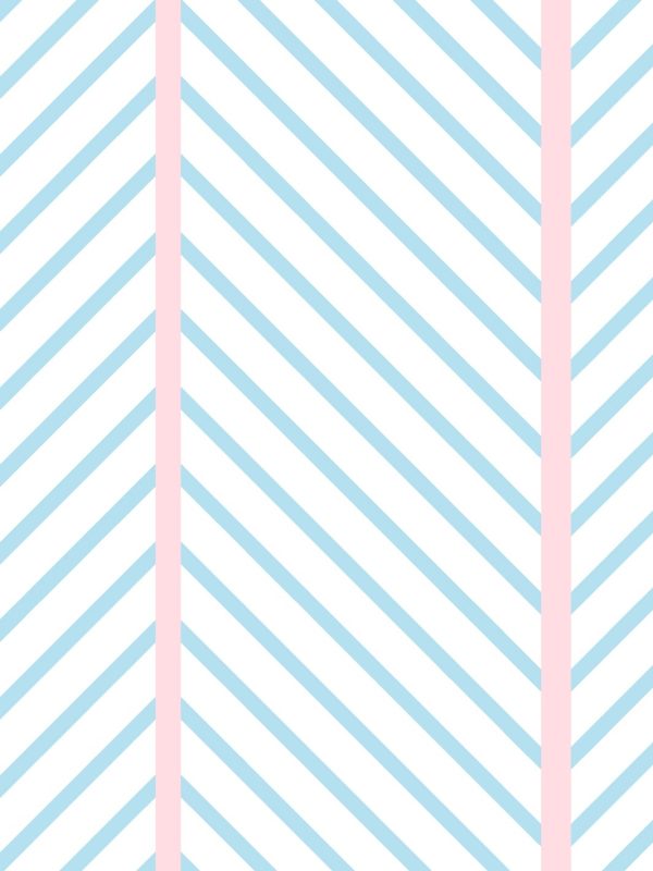 Barbie™ Dreamhouse Herringbone  Wallpaper by Barbie™ - Baby Blue Pink For Cheap