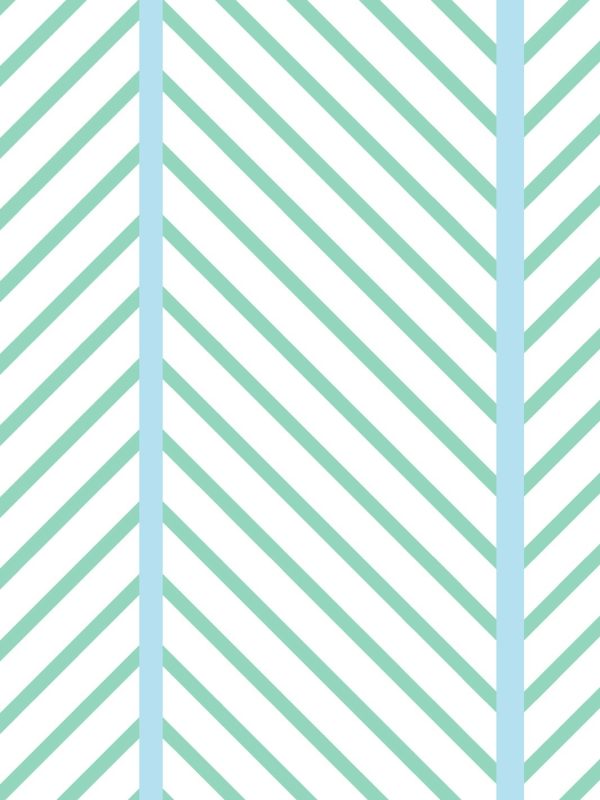 Barbie™ Dreamhouse Herringbone  Wallpaper by Barbie™ - Caribbean Blue Supply