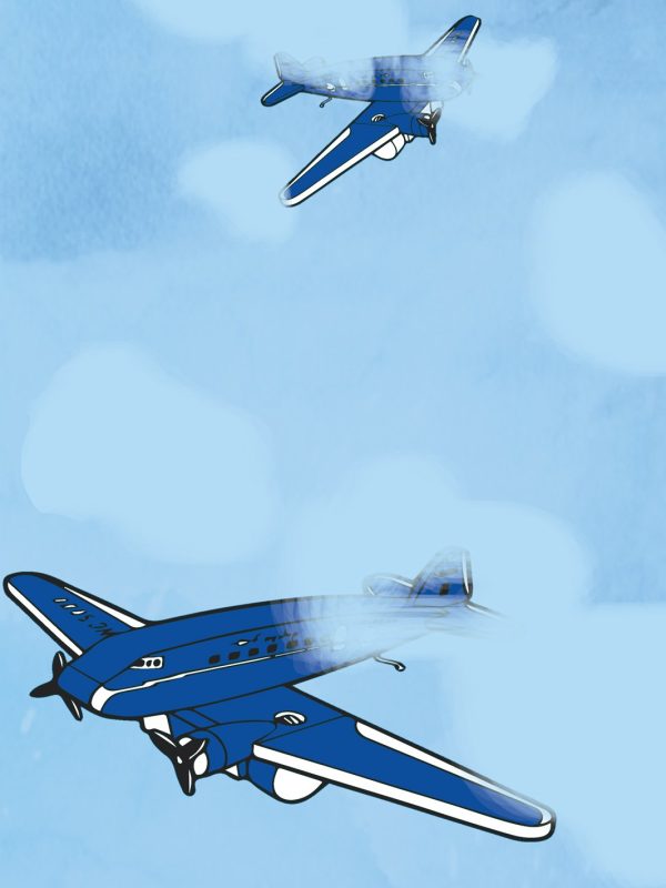 Airplanes  Wallpaper by Fisher-Price™ - Blue Online Sale