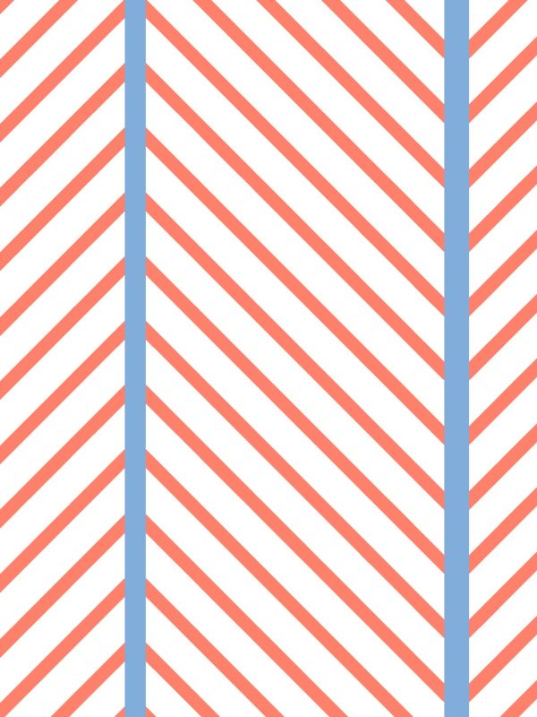 Barbie™ Dreamhouse Herringbone  Wallpaper by Barbie™ - Watermelon Denim Cheap