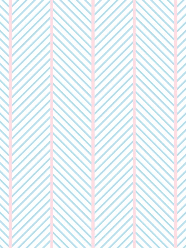 Barbie™ Dreamhouse Herringbone  Wallpaper by Barbie™ - Baby Blue Pink For Cheap