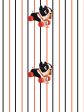 Barky Stripe  Wallpaper by Fisher-Price™ - White Fashion