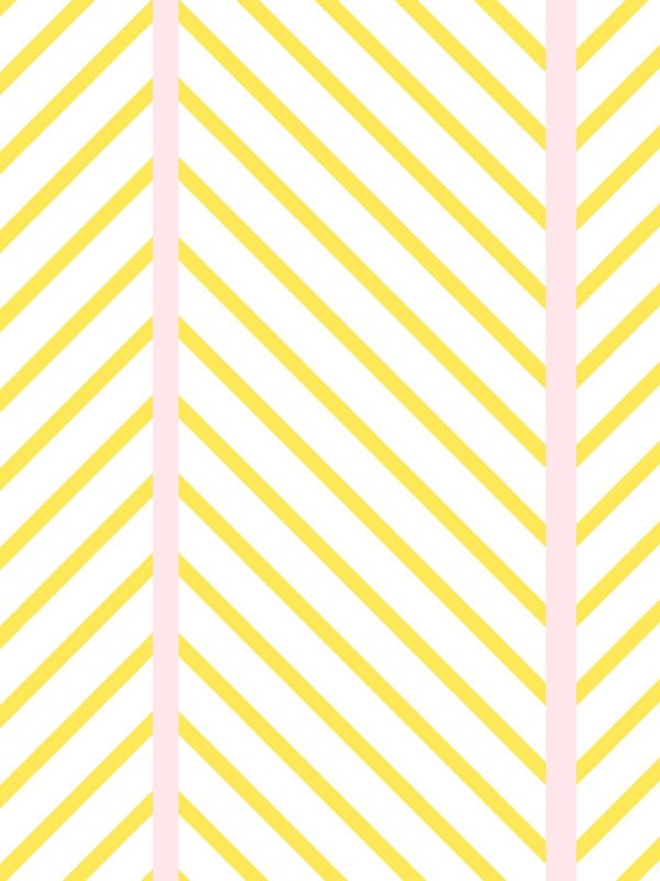 Barbie™ Dreamhouse Herringbone  Wallpaper by Barbie™ - Daffodil Pink Supply