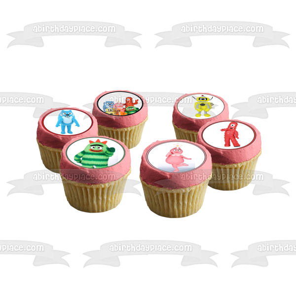 Yo Gabba Gabba Muno Foofa Brobee Toodee and Plex Edible Cupcake Topper Images ABPID07101 For Cheap