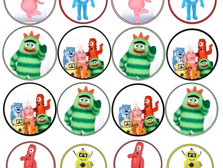 Yo Gabba Gabba Muno Foofa Brobee Toodee and Plex Edible Cupcake Topper Images ABPID07101 For Cheap