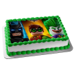 LEGO Batman Logo The Joker and Robin Edible Cake Topper Image ABPID07127 For Cheap