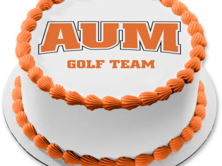 Aum Auburn University at Montogmery Golf Team Logo Edible Cake Topper Image ABPID06772 on Sale