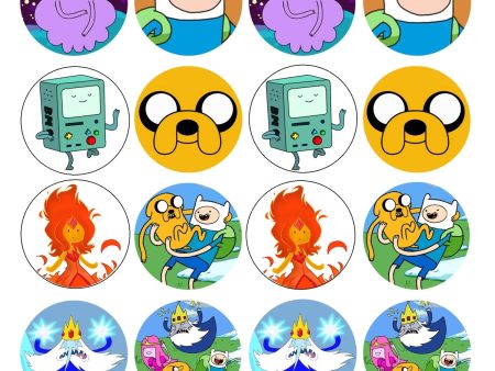 Adventure Time Finn the Human Jake the Dog and Lumpy Space Princess Edible Cupcake Topper Images ABPID06775 Supply