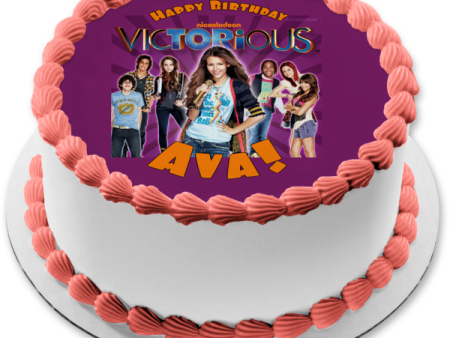 Victorious 4 Tori Vega Jade West Beck Oliver and Cat Valentine Edible Cake Topper Image ABPID07026 Discount