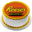 Reese s Milk Chocolate Peanut Butter Cups Edible Cake Topper Image ABPID07012 on Sale