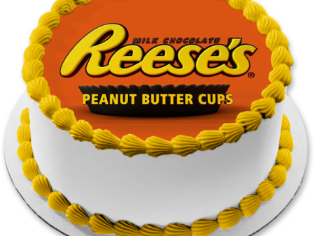 Reese s Milk Chocolate Peanut Butter Cups Edible Cake Topper Image ABPID07012 on Sale