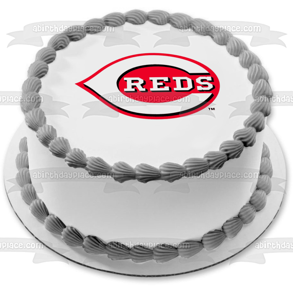 Cincinnati Reds Primary Logo MLB Baseball Edible Cake Topper Image ABPID06752 Online Hot Sale