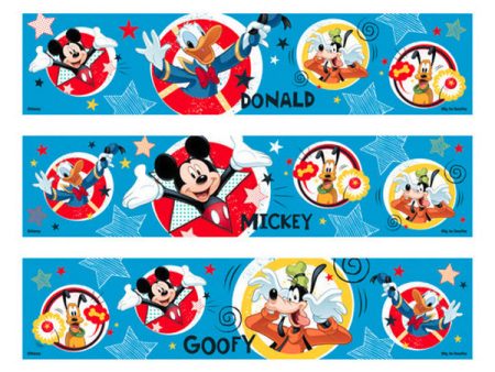 Mickey Mouse Donald Duck Pluto and Goofy Edible Cake Topper Image Strips ABPID07078 Online now