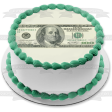 100 Dollar Bill Benjamin Franklin Edible Cake Topper Image ABPID06693 Fashion