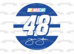 Nascar Logo Jimmie Johnson 48 Signature Edible Cake Topper Image ABPID07013 Online Sale