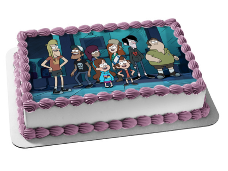 Gravity Falls Mabel Pines Dipper Pines and Wendy Edible Cake Topper Image ABPID07017 Hot on Sale