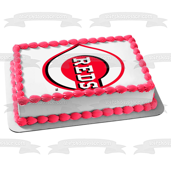 Cincinnati Reds Primary Logo MLB Baseball Edible Cake Topper Image ABPID06752 Online Hot Sale