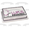 Lupus Awareness Logo and a White Background Systemic Lupus Erythematosus Edible Cake Topper Image ABPID07076 Sale