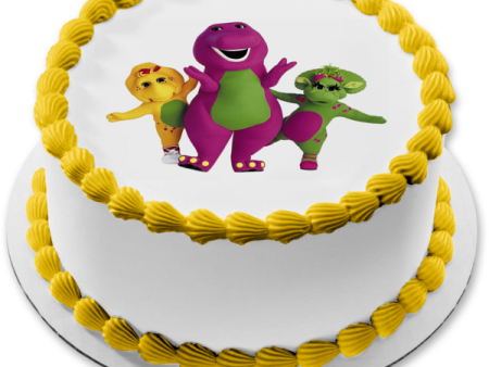 Barney Baby Bop and  Bj Edible Cake Topper Image ABPID05969 Online Hot Sale