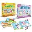 Baby’s First Jigsaw Puzzle World of Dinosaurs and Magical Unicorns (Set of 2) | 30 Pieces Fashion