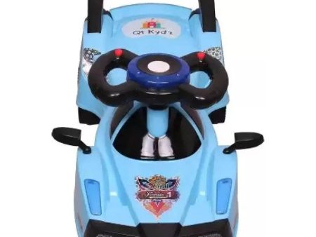 Ride-On Ferrari Muscial Magic Car (Blue) For Cheap