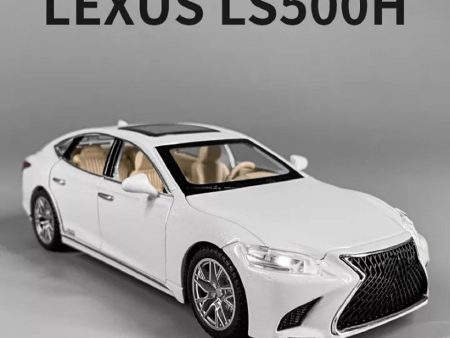 Resembling Lexus ls500 News Diecast Car | 1 32 Scale Model | White Supply