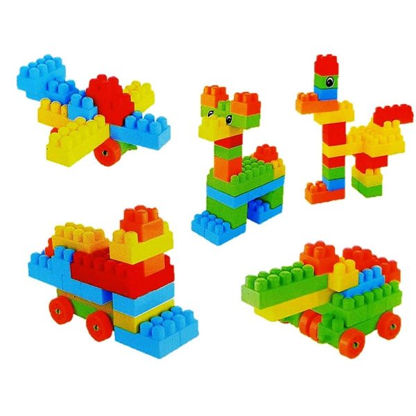 Building Block Set, DIY Interlock Construction Design Model (Multicolor) For Sale