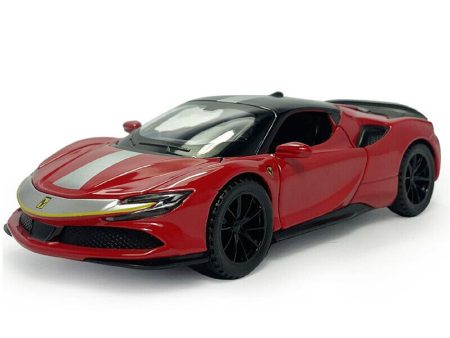 Resembling Ferrari SF90 Diecast Car | 1:32 Scale Model | Red Supply