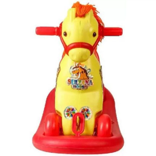 Ride-on 2 in 1 Sultana Horse Rider (Red & Yellow) Online now