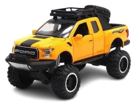 Resembling Ford Pickup Truck Diecast Car with Pullback Function & Light and Sound Features | 1:32 Scale Model Online Sale