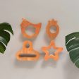 Assorted Shapes Collection Neem Wood Teethers (Combo of 5) Online now