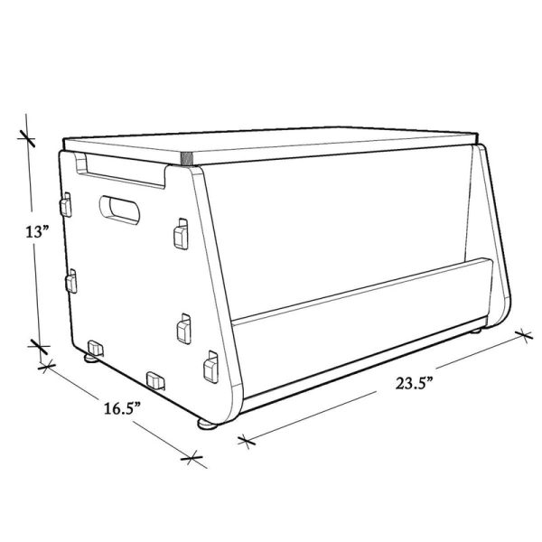 Aqua Plum Toy Chest(Natural) COD not available For Discount