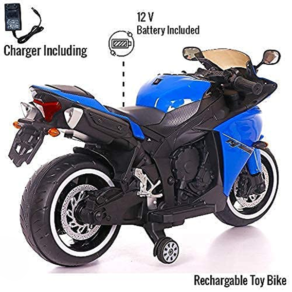 Blue Ride-On | Rechargeable Battery Operated | R3 Bike (COD Not Available) Hot on Sale