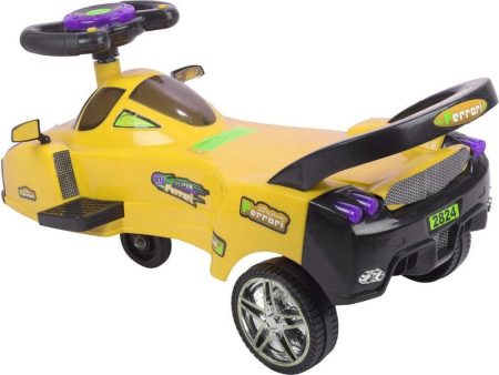 Push Ride on Car & Wagon with Music & Lights (Yellow) Online