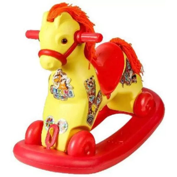 Ride-on 2 in 1 Sultana Horse Rider (Red & Yellow) Online now